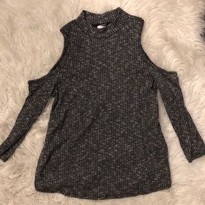 Forever 21 Turtle Neck cold shoulder top